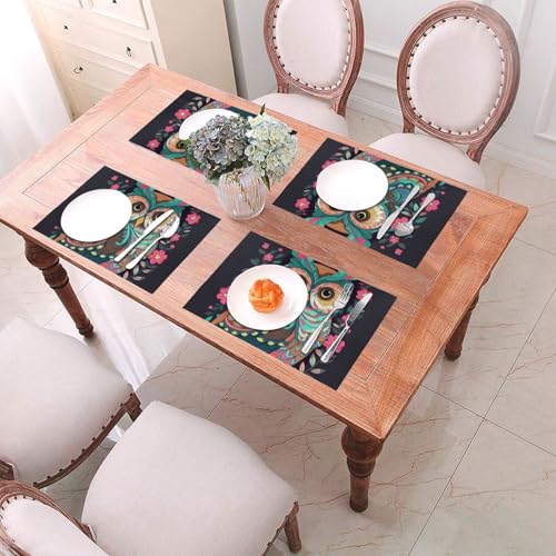 Sets de table antidérapants en PVC lavables pour salle à manger - 8