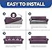 KEKUOU Stretch Single Sofa Slipcover 1 Piece Couch Sofa Cover (31