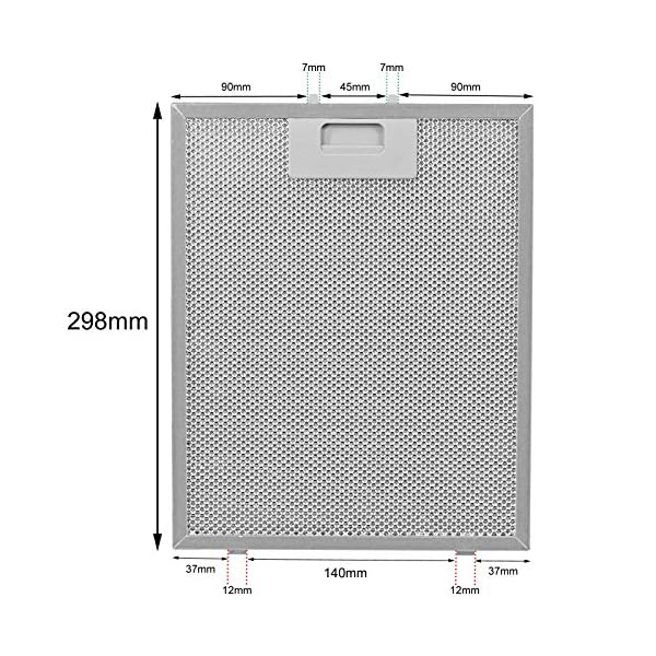 SPARES2GO Metal Mesh Filter for Hygena Cooker Hood / Extractor Fan Vent (Silver, 300 x 240 mm) - Image 6