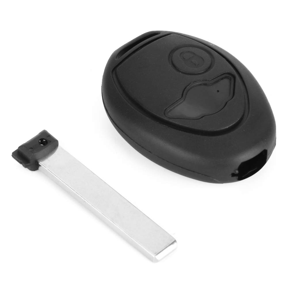 Happyit Plastic Autosleutel Shell Afstandsbediening Vervanging Case voor bmw Mini Cooper S R50 R53 2 Knoppen met Ongesneden Blade Blank