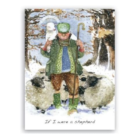 Charity Christmas Cards 'If I were A Shepherd' (PHB9353) - Pack of 5 Cards & Envelopes (1 Design) Cover