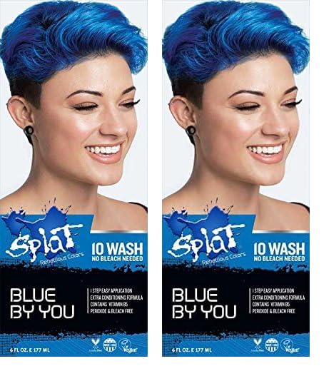 Splat | Blue By You | 10 Wash | No Bleach | Temporary Hair Dye image 5