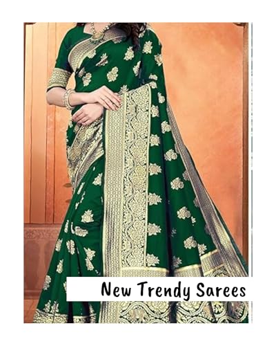 Image of Women's Kanjivaram Ptinted Soft Silk Banarasi Saree With Unstitched Matching Bloue Piece | Saree for Women