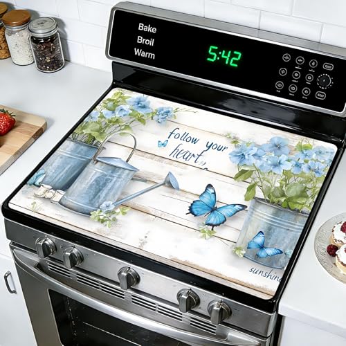Image of Stove Burner Covers Non-Slip Electric Cooktop Protector Mat (G253991)