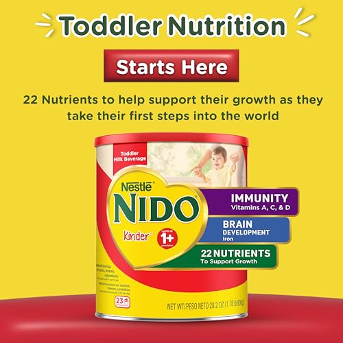 Nido NESTLE Kinder 1+ Powdered Milk Beverage 1.76 lb. Canister
