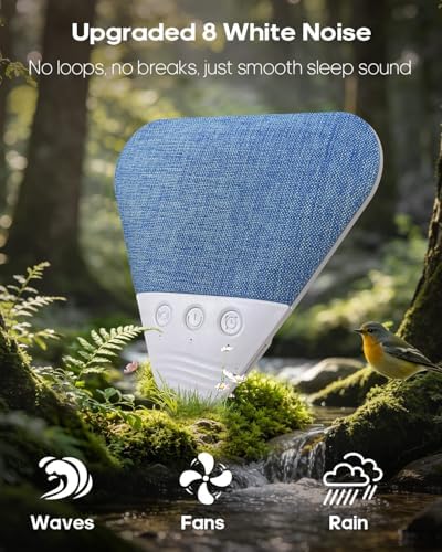 LENRUE Under Pillow Speaker for Sleeping, All New White Noise Bluetooth Pillow Speakers Under Pillow, Auto-Off Timer, Bluetooth 6.0, TF Slot, USB C Powered for Side Sleeper - 3