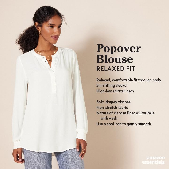 Amazon Essentials Women's Long-Sleeve Woven Blouse2