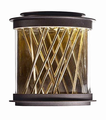 Maxim 53495CLGBZFG, Bedazzle LED Outdoor Wall Sconce, 2-Light, 4.5 Watts, Galaxy Bronze / French Gold