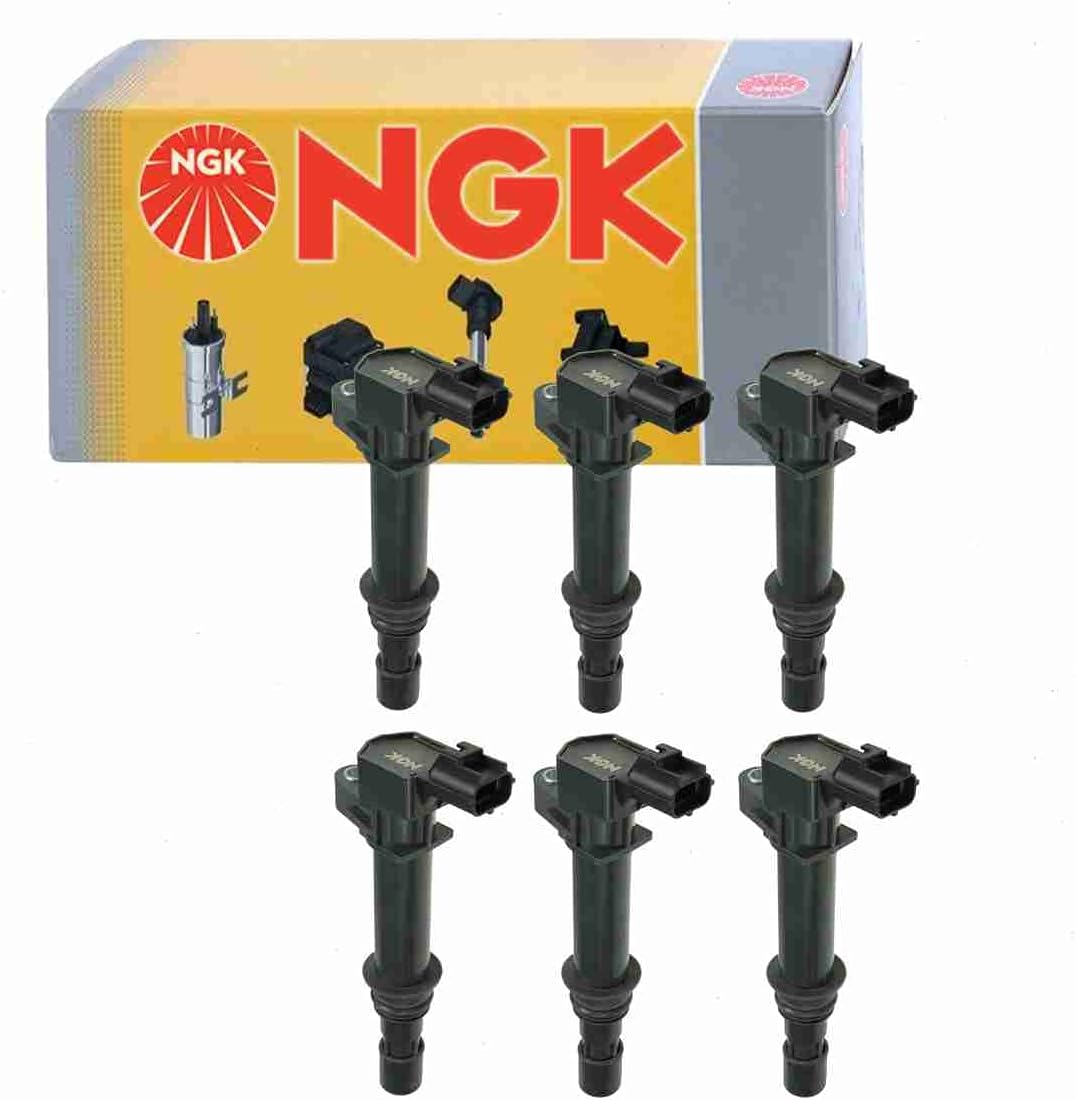 6pc Spark Plugs And Ignition Coil Packs UF270 For 2002-2008 Jeep