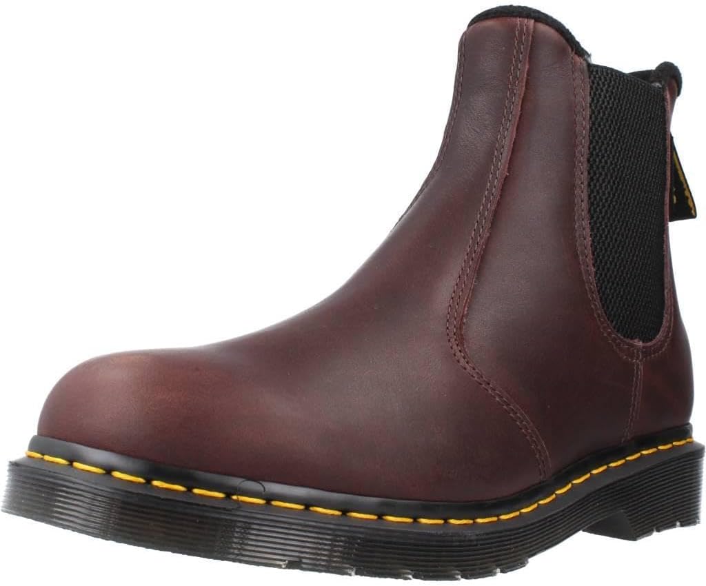 Dr. Martens, Unisex 2976 Chelsea Boot, Dark Brown Valor WP, 11 US Women/10 US Men