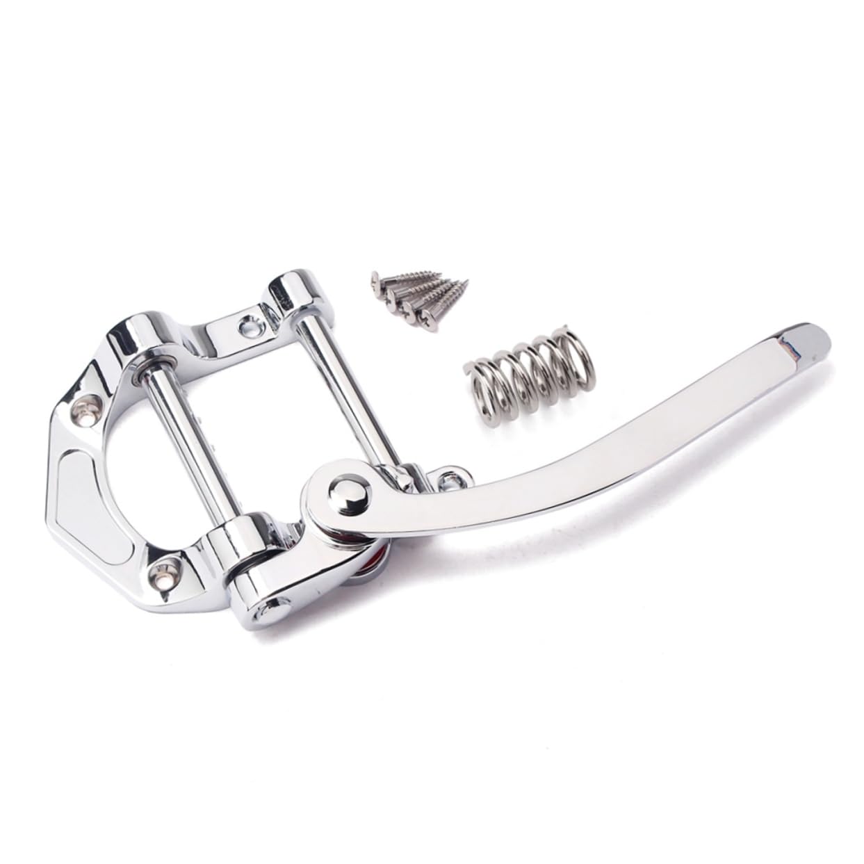 Toddmomy Vibrato Bridge Tailpiece Silver Tl Guitar Bridge Pull Board for Flat Electric Guitars Manual Tremolo Vibrato System