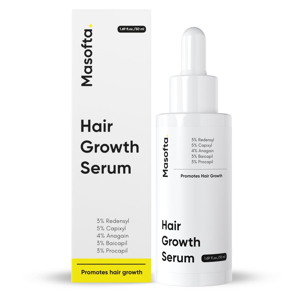 Hair Growth Serum with Redensyl, Capixyl Biotin for Men Women