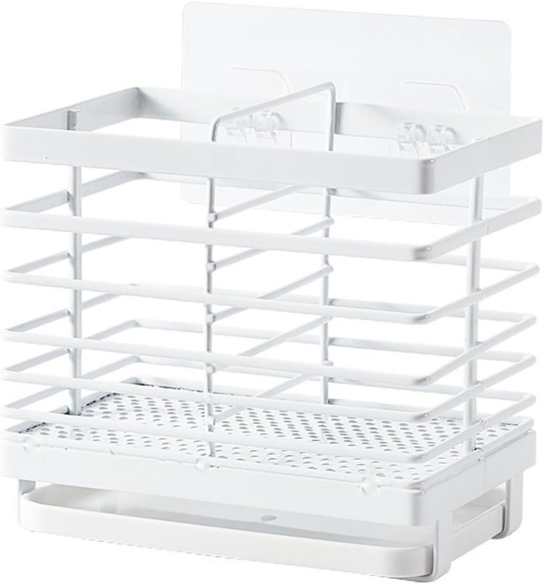 1pc Multifunctional Kitchen Wall Hanger Storage Rack Hollow Design for Utensil Drying Wall-mounted Chopsticks Organizer for Cutlery Kitchen Supplies Easy to Clean