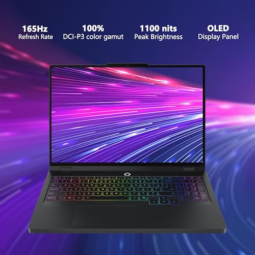 Image of Lenovo Legion 5 Pro Gaming AI Laptop | 16 inch 2560x1600 OLED 165Hz 1100nits HDR Peak | AMD 8-core Ryzen 7 8745HX | 32GB DDR5 4TB SSD | GeForce RTX 5060 (572 AI TOPS) RGB Backlit Win11Pro w /DLCA Accessory