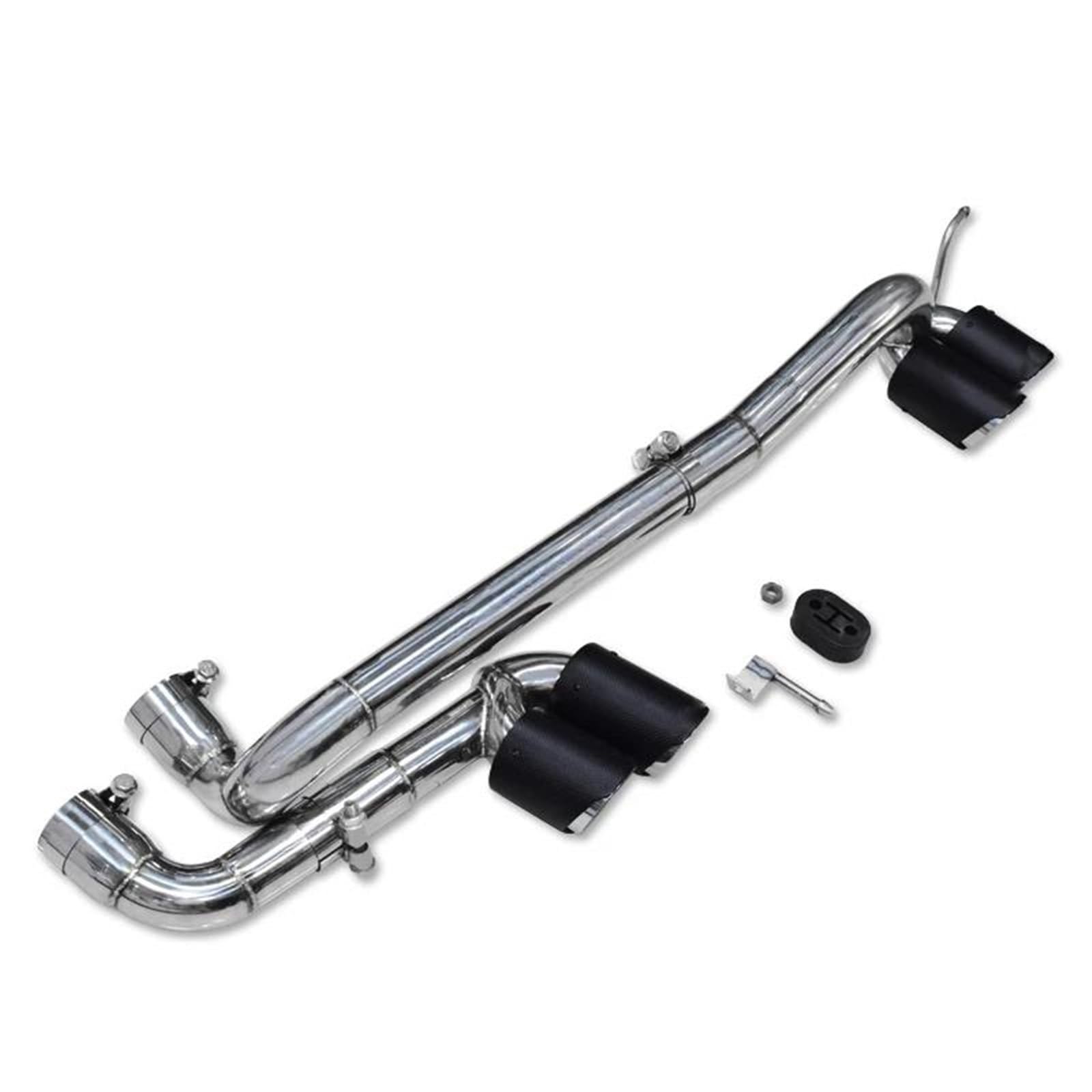 Dla BMW E90 E92 E93 320i 325i Zmieniono Zderzak M3 M4 Ze Stali Nierdzewnej Quad Car Rura Wydechowa Końcówka Wydechu Tłumiki Układ Wydechowy Stylizacja(Carbon Fiber A)
