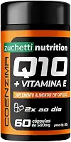 Coenzima Q10 100mg Coq10 Vitamina E com 60 Cápsulas Ubiquinol Zuchetti nutrition