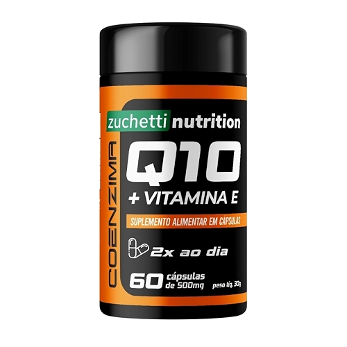 Coenzima Q10 100mg Coq10 Vitamina E com 60 Cápsulas Ubiquinol Zuchetti nutrition Coenzima Q10 100mg Coq10 Vitamina E com 60 Cápsulas Ubiquinol Zuchetti nutrition