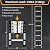 SDOER Telescoping Ladder, Collapsible Adjustable Retractable Ladder Aluminum Extension Ladder for Indoor Or Outdoor,10.5 FT