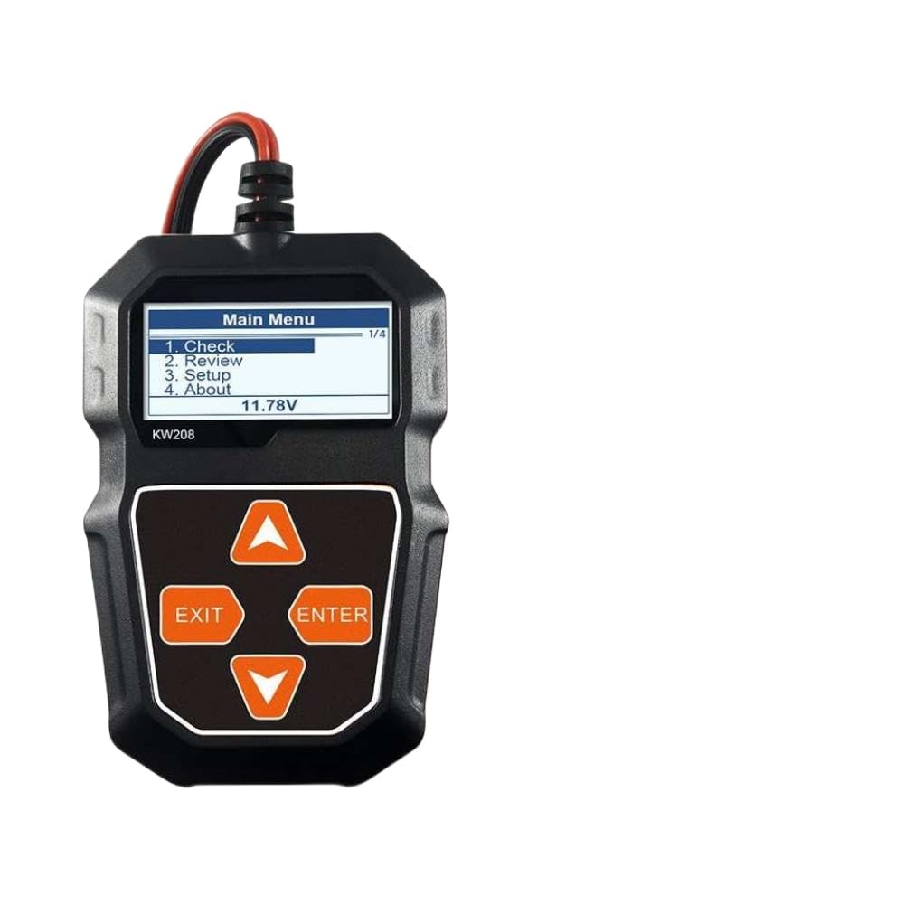 Testeur de moto de voiture 12V CCA100-2000, analyseur de système professionnel, analyseur d'alternateur automobile
