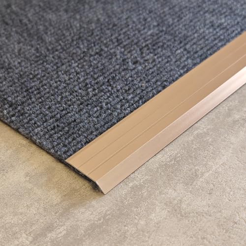 ZZLQIAN Aluminium Carpet Cover Strips, 2Pack × 90cmDoor Floor Bar