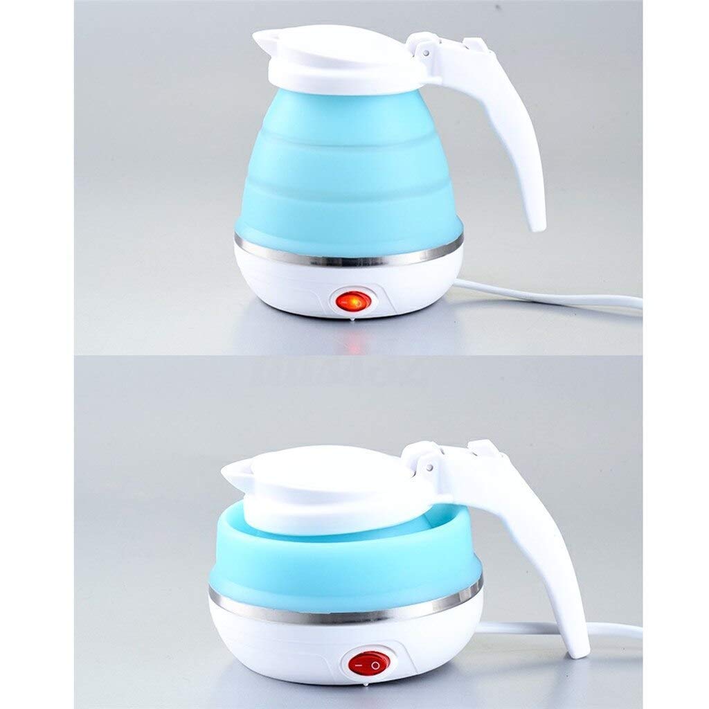Willfields Foldable Electric Kettle |Travel Portable Kettle with Foldable Silicone Electric | 600ml Insulation Heating Boiler Tea Pot for Camping | Use For Egg Boiler | Office Use-picture-16
