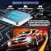 Portable Carplay Screen,Wireless Carplay & Android Auto Touch Screen,Car Stereo with Mirror Link,Bluetooth,GPS Navigation,FM,AUX,Voice Control(Portable 9 inch)