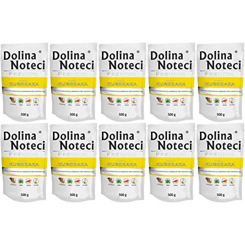 Dolina Noteci Comida húmeda premium para perros rica en pollo sin gluten 10 x 500 g