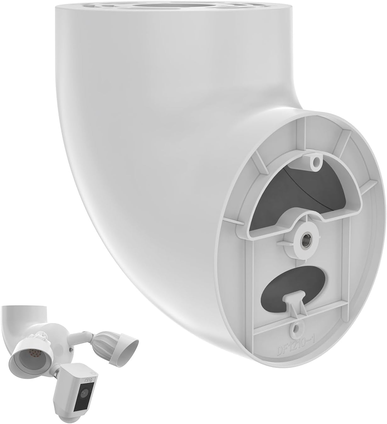Eave Mount for Ring Floodlight Cam Wired Plus/Pro, Smart Lighting, Blink and Wyze Floodlight Cameras V2/Pro (White)