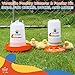 Lil'Clucker 1L Chick Feeder, 1.5L Chicken Waterer - No Leakage Chick Feeder and Waterer Kit, Hanging Baby Chick Waterer, Durable Chicken Water Feeder, Chicken Feeder and Waterer Set, Poultry Waterer