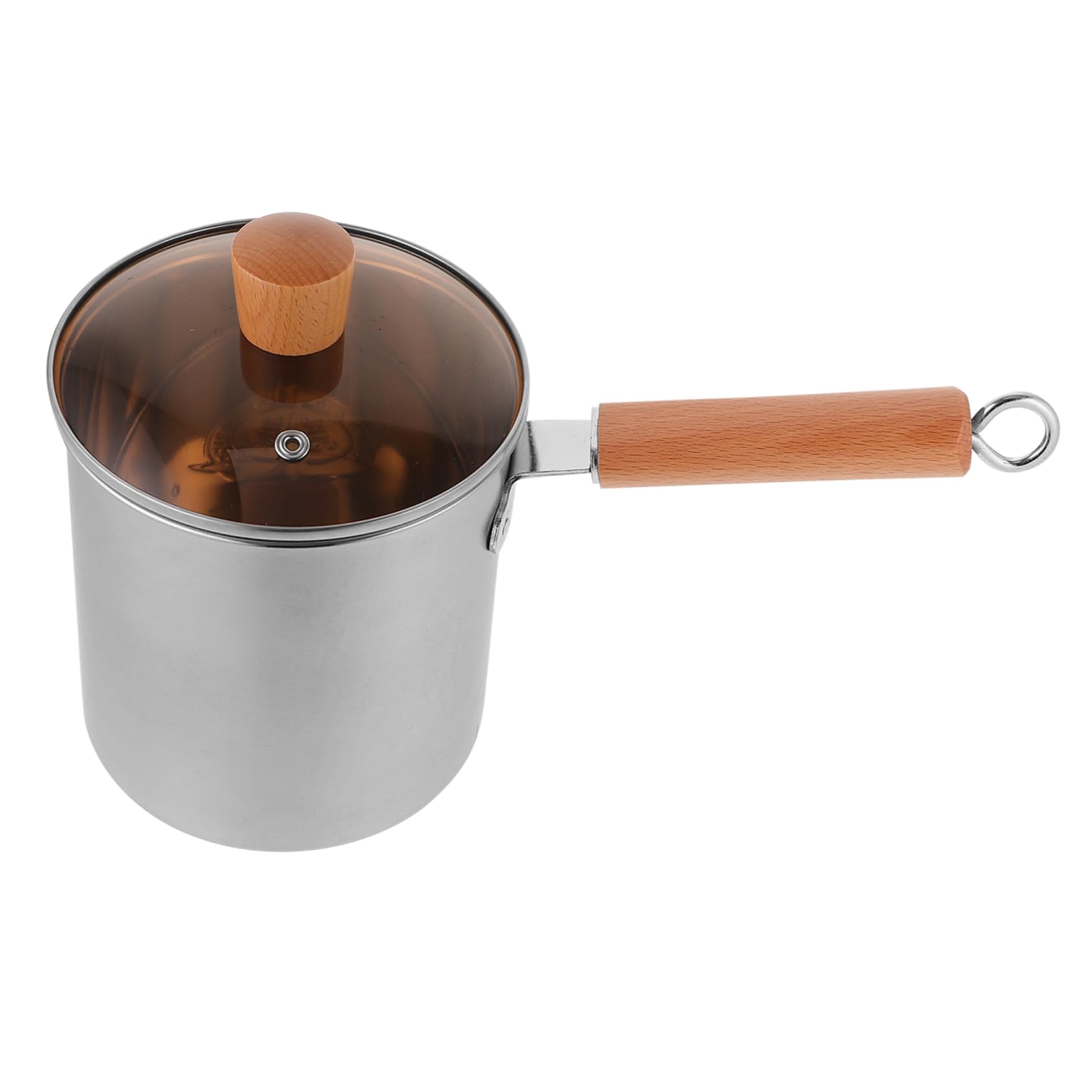 PRETYZOOM Multi-functional Stainless Steel Deep Fryer Pot Japanese Style Deep Pot Anti-scalding Easy Handling