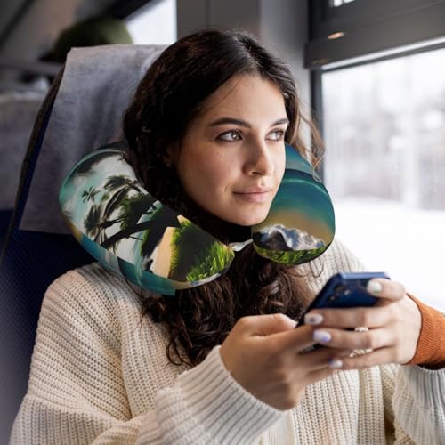 Almohada cervical de viaje con funda de poliéster miniatura 6