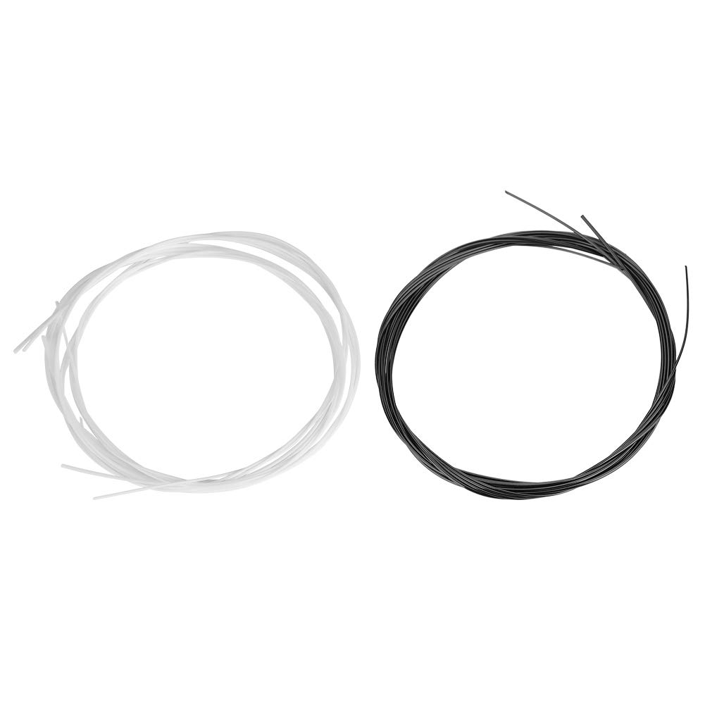 Corde Per Ukulele Dilwe - 2 Set Nylon Bianco E Nero, Per Soprano/Concerto/Tenore