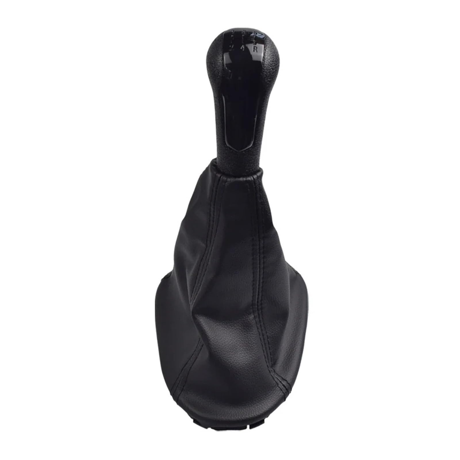 Sauanmnktp 1 Set-Black Gearshift Knob For Chevrolet Matiz For Spark M300 2011-2016 Car 5 Speed Manual Gear Shift Knob Leather Gaiter Boot Cover(1 Set-Black)