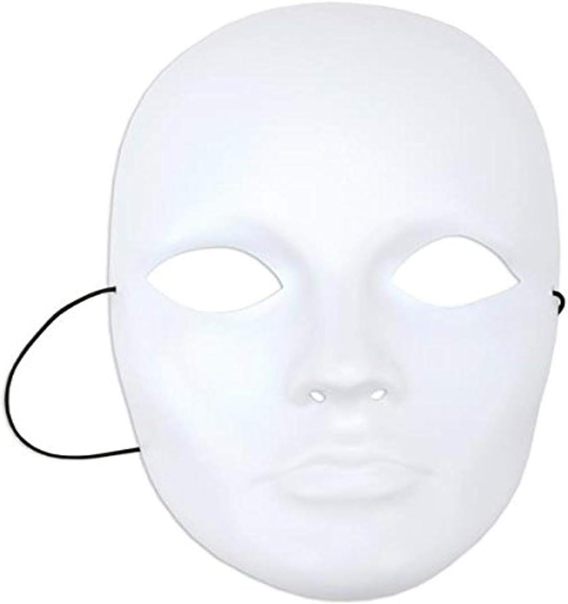 Mask-It Full Male Face Form 8.5", White