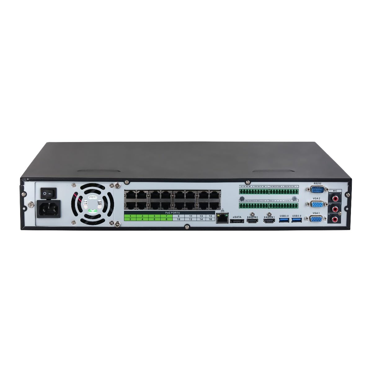 Dahua Sieciowy rejestrator wideo NVR DHI-NVR5432-16P-EI Wizsense z kanałami IP