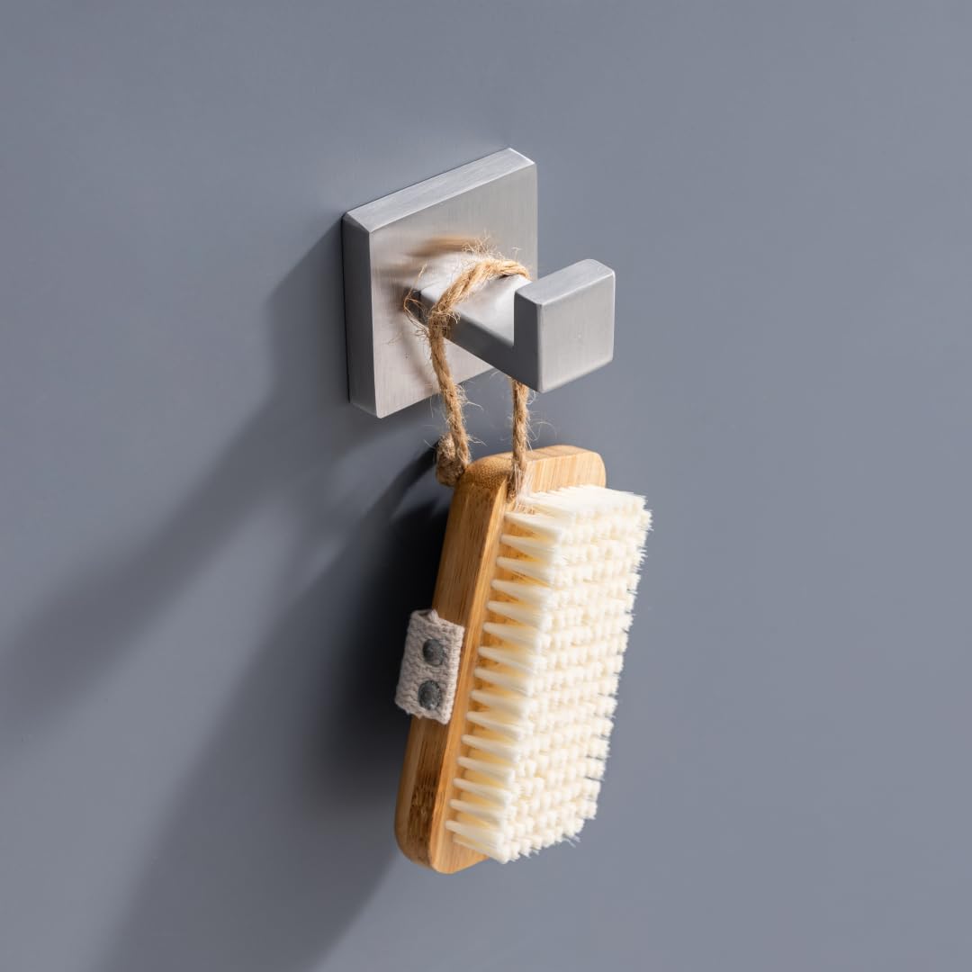 Handtuchhaken, 10 Stück, gebürstete Oberfläche, Handtuchhalter, Toilettenpapierhalter, für Schlafzimmer, Hotel, modernes Design, mühelose Montage von Handtuchaufhängern