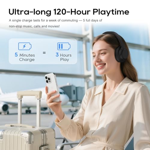 Image of Srhythm NiceComfort 15 (2nd Gen) Hybrid Noise Cancelling Wireless Headphones,Bluetooth 6.0,with Low Latency,Spatial Audio,ENC,120Hrs Black