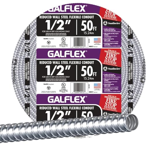 Galflex RWS Southwire 55081805 conduit métallique pour protéger les câbles en cloison - 2