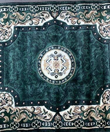 Miniatura 7 de Carpet King Alfombra tradicional oriental cazador, verde oscuro, negro, marrón, persa, americana, diseño 101 (5 pies 2 pulgadas x 7 pies 3 pulgadas)