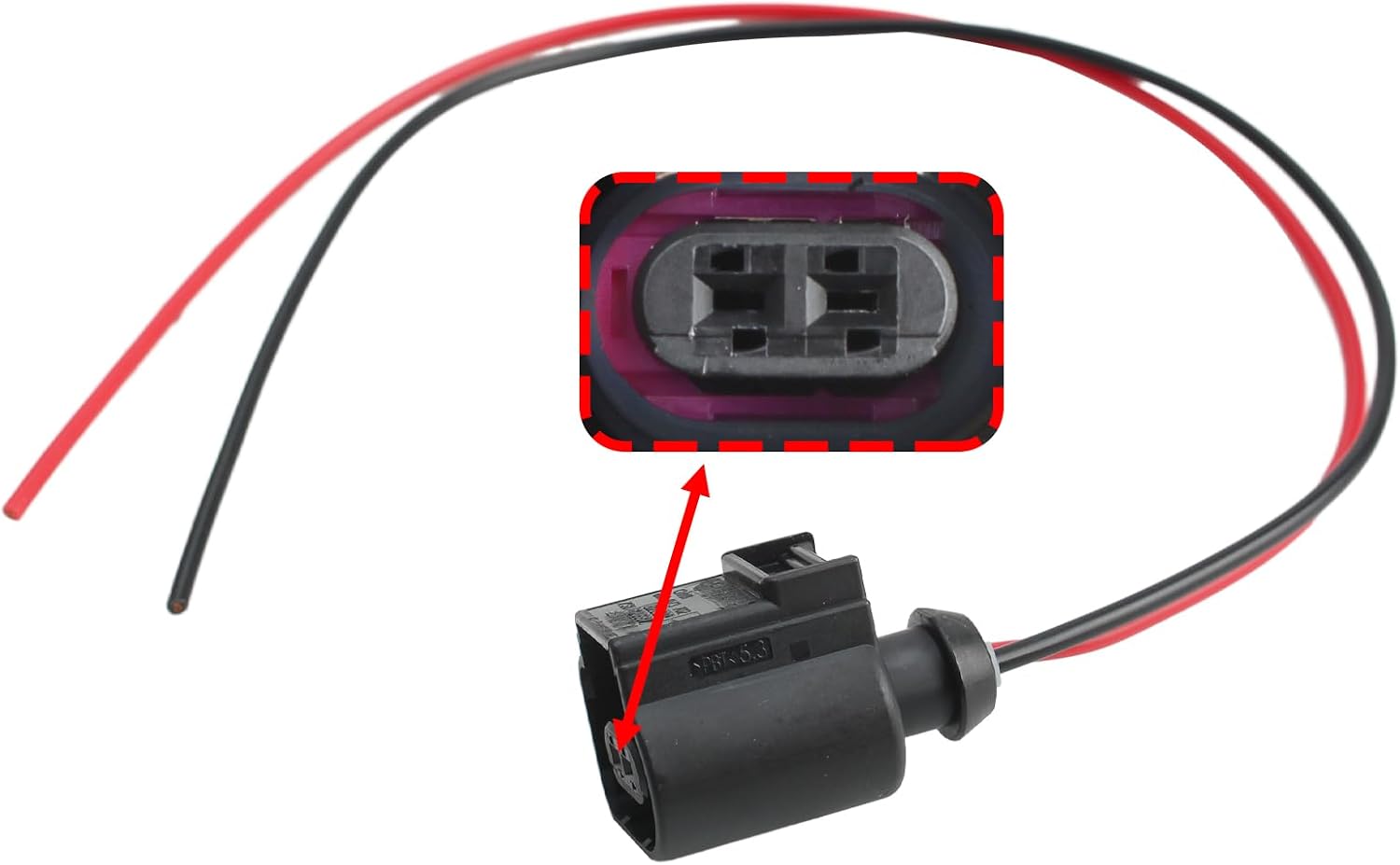 AUTOKAY Plug Connector Cable 8K0973702 for VW for Audi for Skoda Seat, 2 Pcs