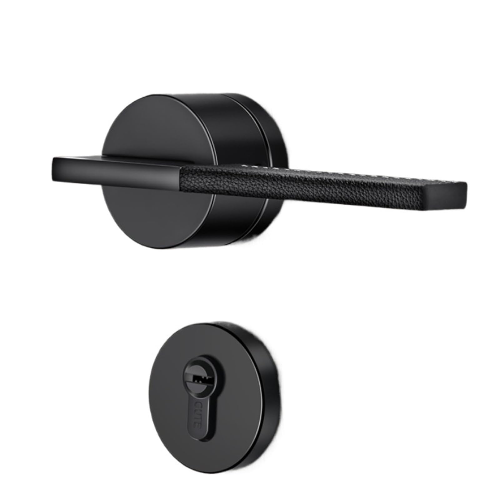 1 set of bedroom zinc alloy silent door lock with key(100*100*18mm)