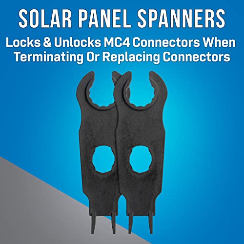 Image of Jonard Tools SPK-100 Solar Panel Crimping Tool Kit for MC3 and MC4 Connector Contacts with Included Spanners and Insulated Screwdrivers