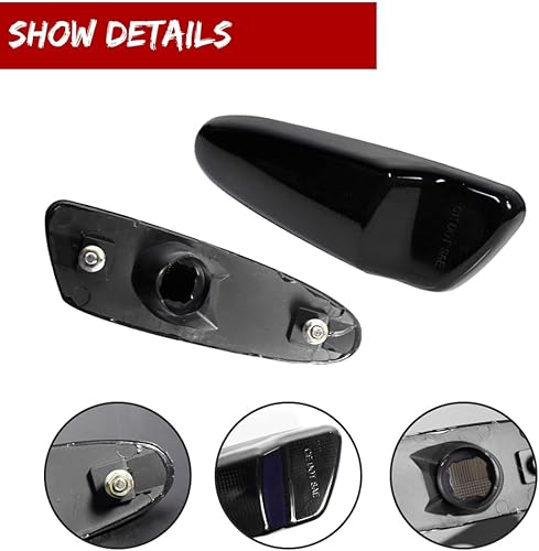 Miniatura 3 de Lente ahumada, luz de marcador lateral frontal, carcasa de la lámpara de guardabarros compatible con Toyota SUPRA MK.4 1997 1998 y Toyota Celica