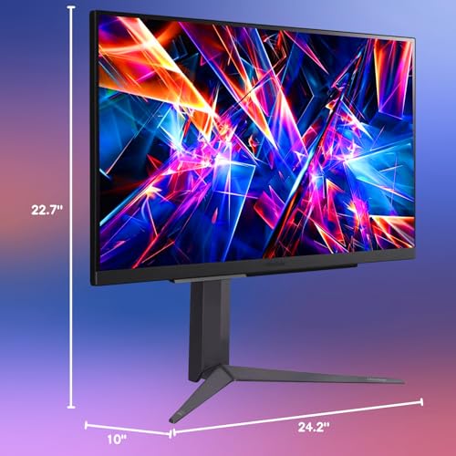 Image of LG 27 inch Gaming Monitor, QHD 1440p IPS Display, 240Hz, 1ms (GtG), 16:9, VESA DisplayHDR 400, NVIDIA G-Sync Compatible, AMD FreeSync Premium, HDMI 2.1, DisplayPort 1.4, USB-A, Height /Tilt /Pivot Stand