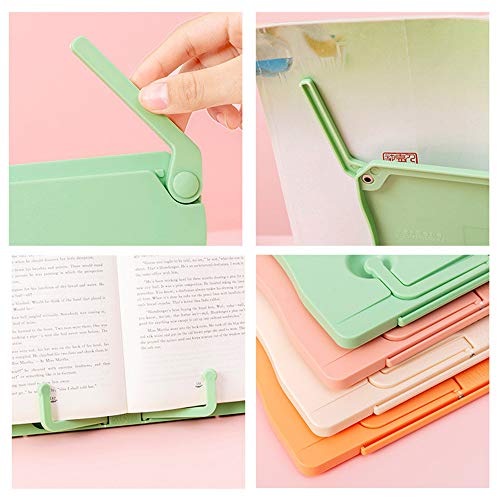 Portable Bookend Stand Reading Book Stand Books Recipe Shelf Folding Holder For Music Score Recipe Tablet,Pink #TOP4