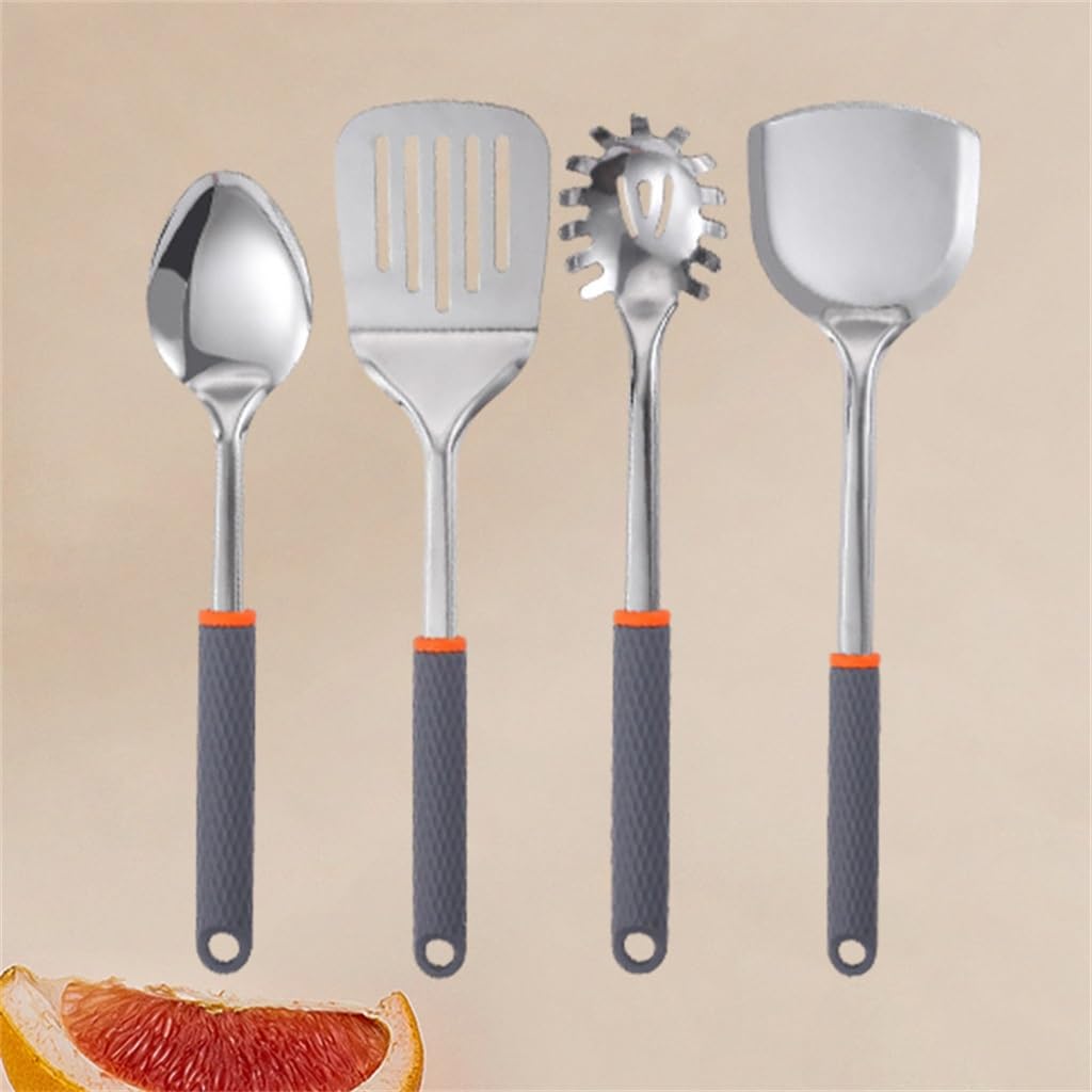 PNAWLLCF Mango De Acero Inoxidable, Espátula, Cucharón De Sopa, Embudo, Cuchara For Helado, Abridor De Botellas, Juego De Utensilios De Cocina De Tamaño