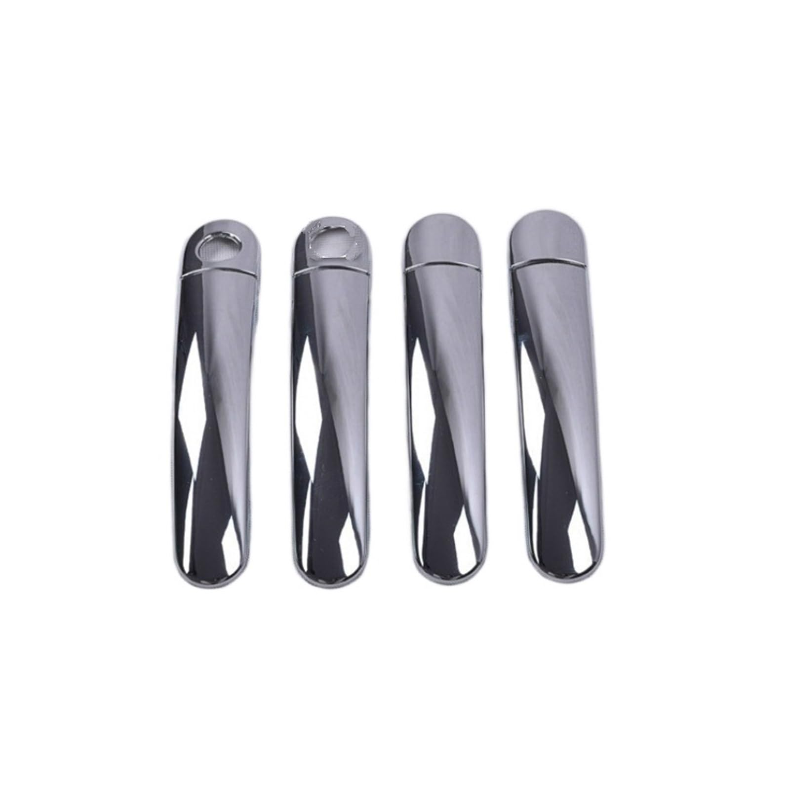 Drezzo 2 Keyholes 2 Car Exterior Door Handle Car Door Handle Covers Stickers For Skoda For Fabia For Octavia 2008-2013(2 Keyholes 2)