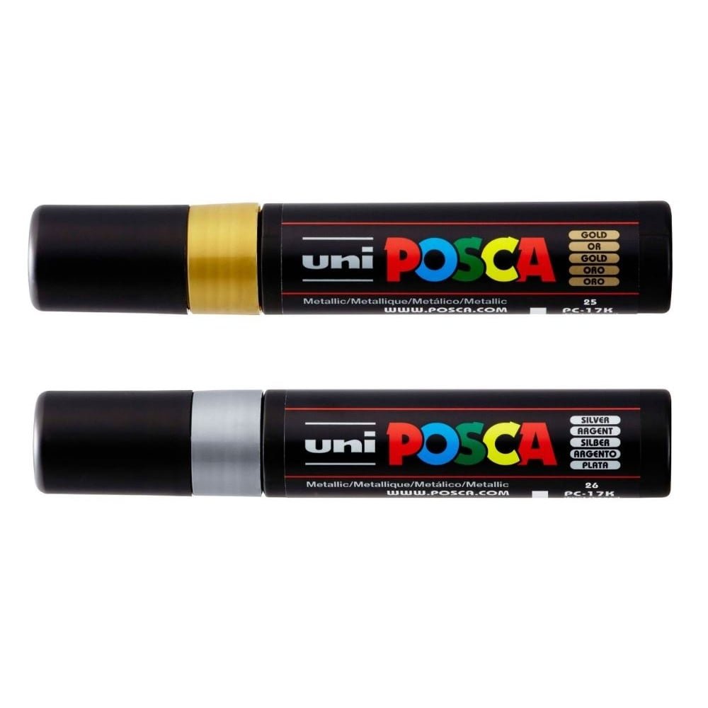 Uni Posca 17mm Chisel Tip PC-17K - Color: Black - Image 3