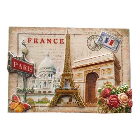 3D Paris France Fridge Magnet Souvenir Gift Cover