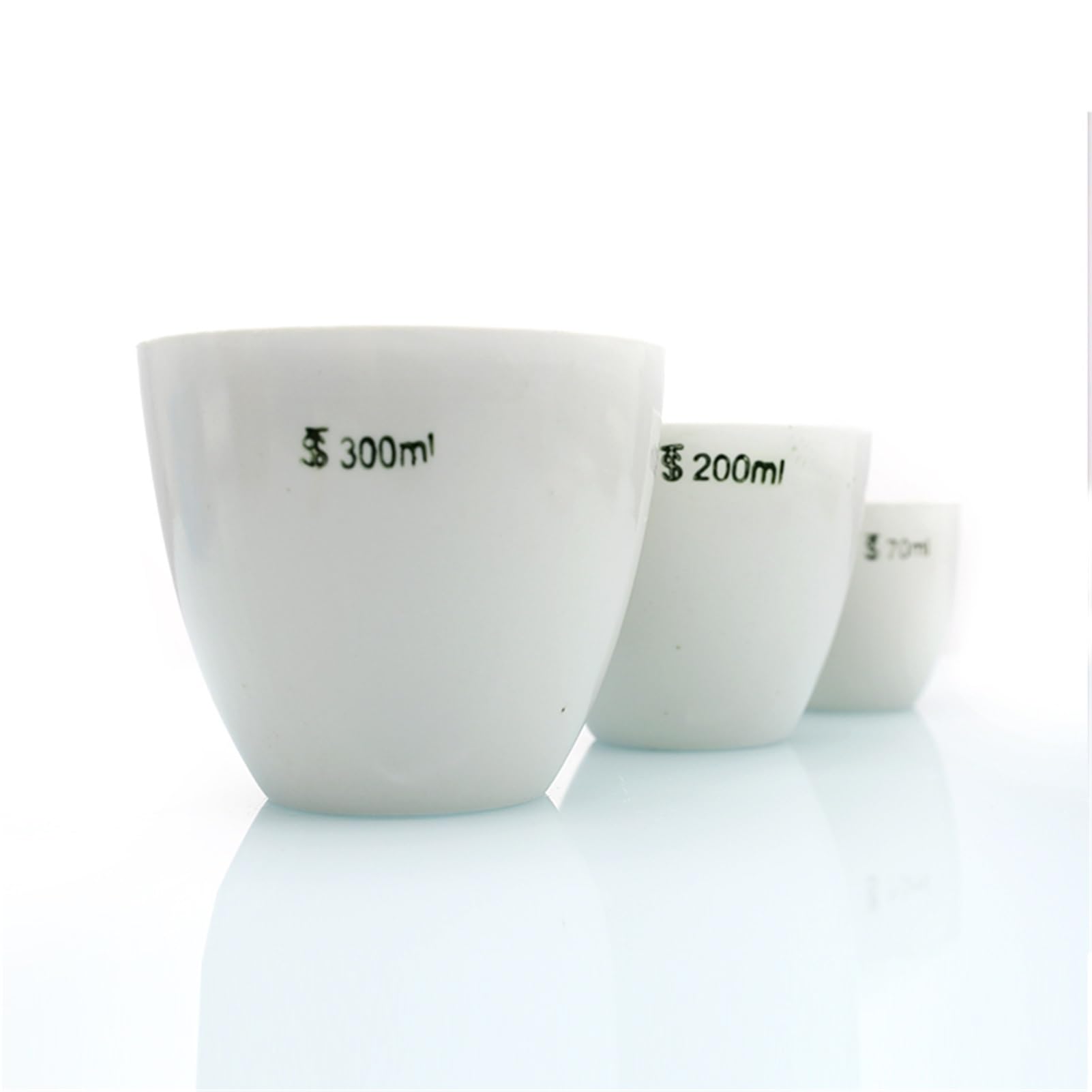Tutte le dimensioni disponibili da 5 ml a 300 ml Crogiolo in porcellana da laboratorio 1/2/5/10 pezzi Crogiolo in ceramica con coperchio for esperimenti di laboratorio scolastico(15ml 10pcs)